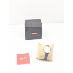 Timex Womens‎ Watch Silver White Face Gray Band TW2R27700